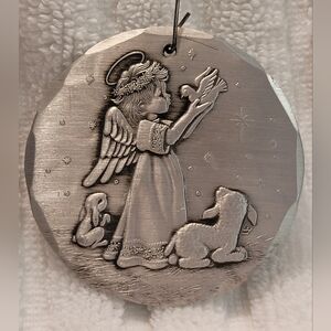 Christmas Ornament Angel by Wendell August Forge Handmade